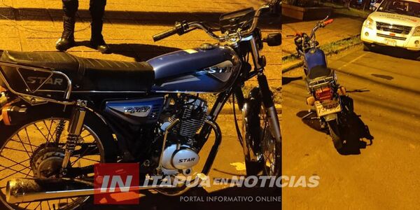 CHOQUE ENTRE MOTOCICLETAS DEJA UN HERIDO EN CAMBYRETÁ - Itapúa Noticias