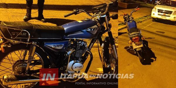 CHOQUE ENTRE MOTOCICLETAS DEJA UN HERIDO EN CAMBYRETÁ  - Itapúa Noticias