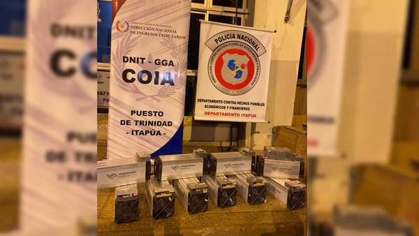 Incautaron máquinas minadoras que eran trasladados sobre la Ruta PY06