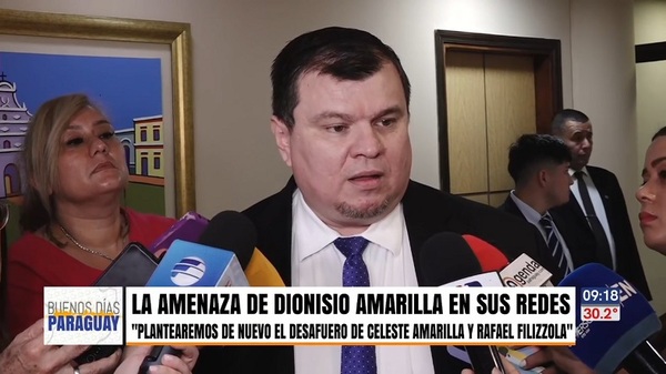 Dionisio Amarilla plantea desaforar a Celeste Amarilla y Rafael Filizzola, pero no a Rivas y Galeano - Noticias Paraguay