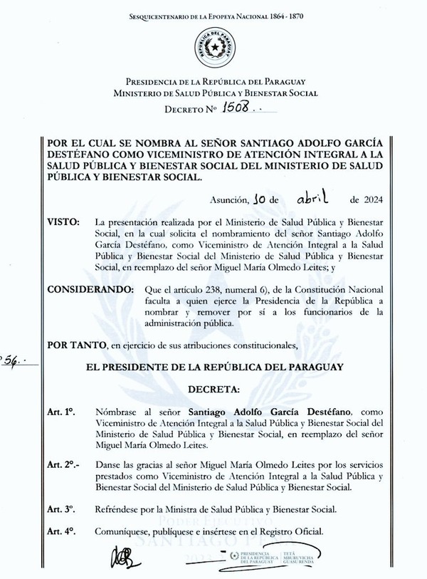 Designan a nuevo viceministro de Atención Integral a la Salud - ADN Digital