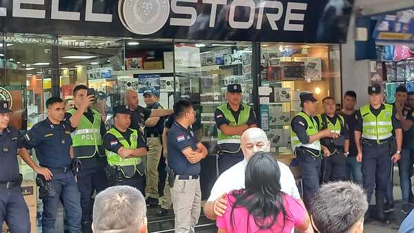 Otro allanamiento incidentado en el circuito comercial de Encarnación