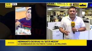 Ya está mejor: hermano de Hernán Rivas fue ubicado en Yacyretá con sueldo de G. 20 millones - ABC Noticias - ABC Color