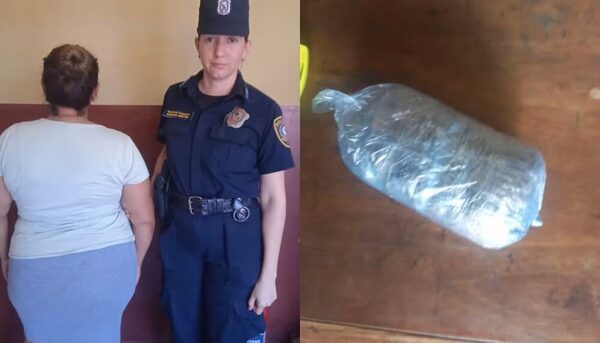 Kuña no pasó filtro carcelero y se le incautó paquete de marihuana