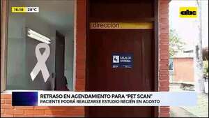 Incan: denuncian retraso en agendamiento para estudio de ‘‘Pet Scan’' - ABC Noticias - ABC Color