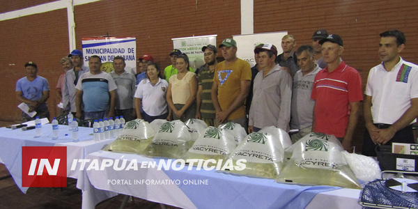 PRODUCTORES DE SAN JUAN DEL PARANÁ RECIBIERON ALEVINES A TRAVÉS DE LA EBY - Itapúa Noticias