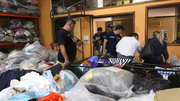 Decomisan fardos de ropas usadas valuadas en USD 3 millones