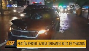 Peatón perdió la vida cruzando ruta en Ypacaraí | Telefuturo