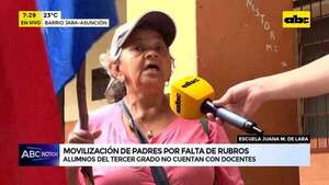 Video:  Movilización de padres por falta de rubros - ABC Noticias - ABC Color