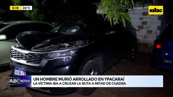 Video: Un hombre murió arrollado en Ypacaraí - ABC Noticias - ABC Color