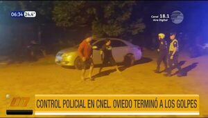 Control policial terminó a los golpes en Coronel Oviedo | Telefuturo
