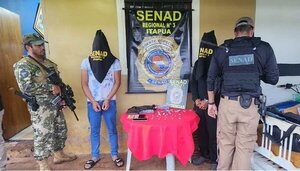 SENAD detiene a proveedores de cocaína en Cambyretá