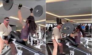 [VIDEO] ¡Lenny Kravitz va al gimnasio con pantalones de cuero y lentes de sol!