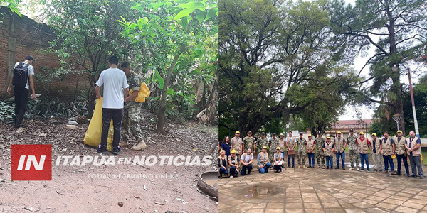 SE REALIZÓ IMPORTANTE MINGA AMBIENTAL EN CARMEN DEL PARANÁ - Itapúa Noticias