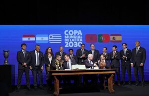Firman acta para Mundial en Sudamerica 2030