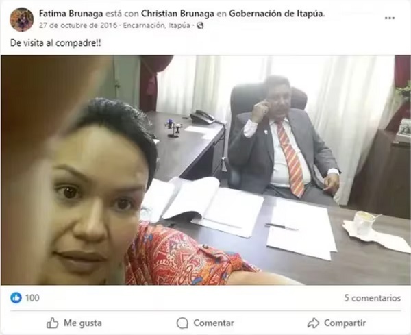 Hermana de diputado Brunaga obtiene cargo bien remunerado en la EBY