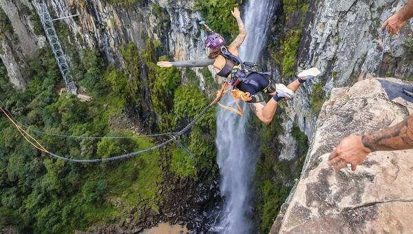 ¡Paloma Ferreira hizo un salto extremo en Brasil!: "Me hizo sentir viva"