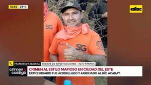 Crimen al estilo mafioso en CDE: exconvicto fue acribillado y arrojado al río Acaray - Crimen y castigo - ABC Color