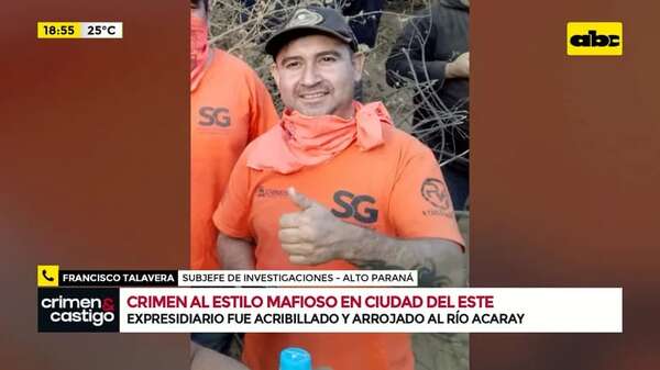 Crimen al estilo mafioso en CDE: exconvicto fue acribillado y arrojado al río Acaray - Crimen y castigo - ABC Color