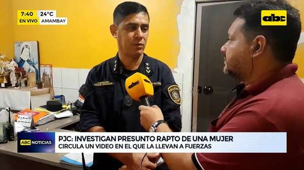 PJC: investigan un supuesto hecho de rapto a una mujer - ABC Noticias - ABC Color