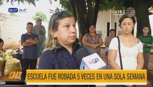 Roban escuela 5 veces en una semana: ''Llamamos a la Comisaría y nos cortan por la cara'' | Telefuturo