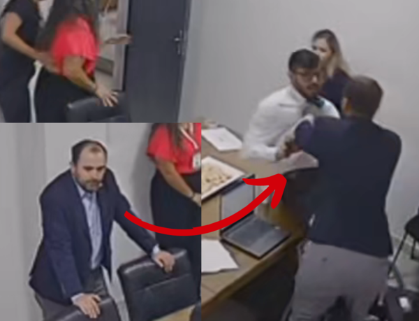 DE MANERA COBARDE EL JORGE BOGARÍN AGREDIÓ AL PRESIDENTE DEL TEI