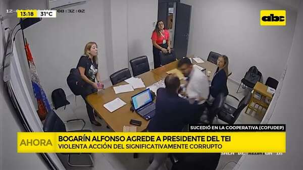 Video: la violenta actitud del significativamente corrupto Jorge Bogarín Alfonso - ABC Noticias - ABC Color