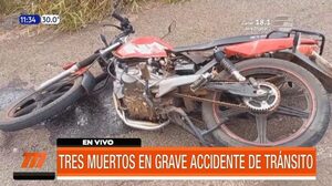 Tres muertos en grave accidente de tránsito | Telefuturo