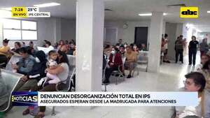 Video: Denuncian desorganización total en IPS - ABC Noticias - ABC Color