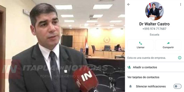 UTILIZAN IMAGEN DE FISCAL DE ITAPÚA PARA INTENTAR EXTORSIONAR A PERSONAS - Itapúa Noticias