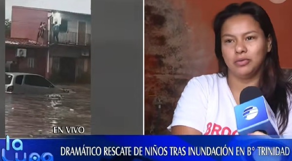 El testimonio tras el dramático rescate de familia en la tormenta: "Rompimos el techo, no había forma de salir" - Noticias Paraguay