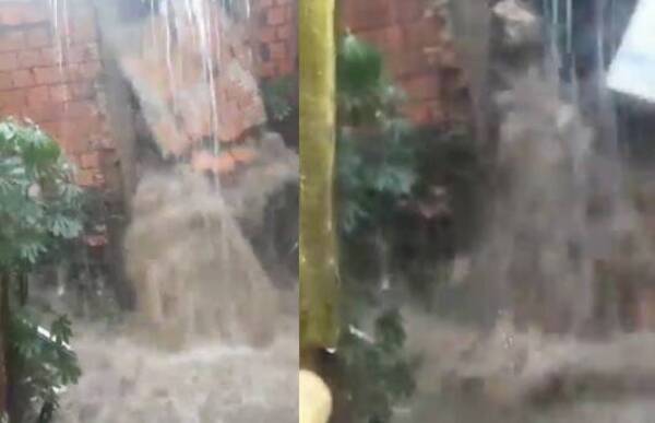 [VIDEO] ¡Señora tu lavarropas! El agua se llevó todo