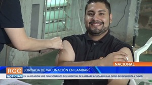 Jornada de vacunación de Influenza y Covid en la Municipalidad de Lambaré