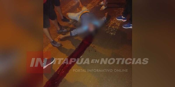 MENOR DE 15 AÑOS EN MOTOCICLETA CHOCÓ Y SE DIO A LA FUGA EN CAMBYRETÁ - Itapúa Noticias