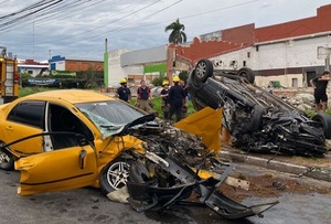 Trágico accidente vehicular en Asunción deja una víctima fatal y tres heridos graves
