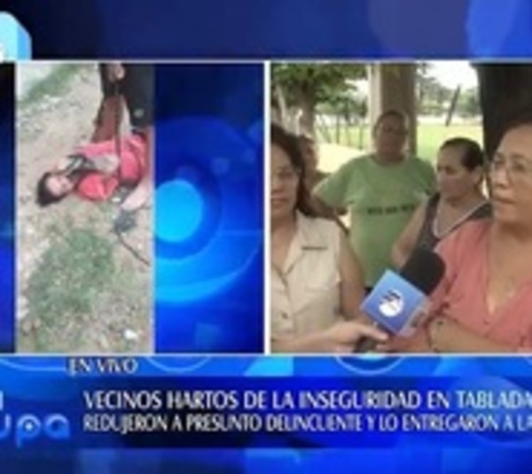 Vecinos de Tablada tienen que hacer "el papel de policías" - Paraguay.com