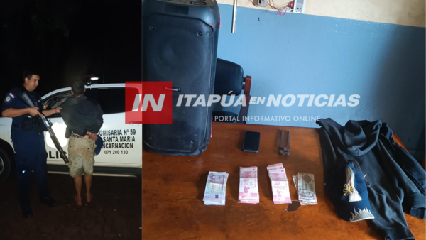 POLICÍA DETUVO A SUJETO CON ROSARIO DE ANTECEDENTES EN ENCARNACIÓN - Itapúa Noticias