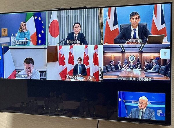 El G7 condenó el contrataque de Irán a Israel y sostiene que trabaja por una desescalada