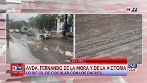 Lluvias intensas agudizan el pésimo estado de las avenidas asuncenas - Noticias Paraguay