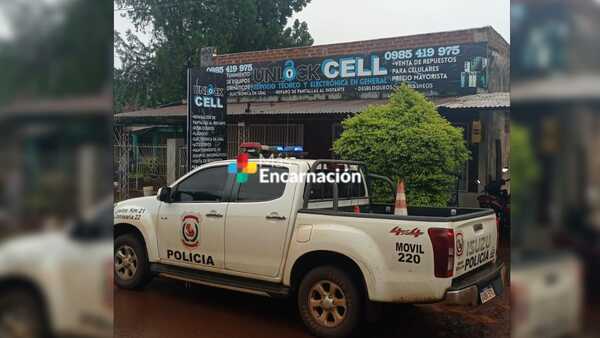 Violento asalto en un local comercial en Edelira