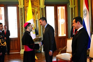 Peña recibió las cartas credenciales del nuevo nuncio apostólico - ADN Digital