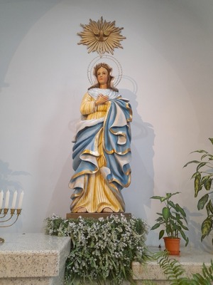 Inició el novenario en honor a la Virgen "Nuestra Señora de la Encarnación"