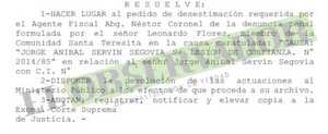 Por pedido fiscal se desestima causa penal al extitular del Instituto Nacional del Indígena (INDI)
