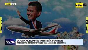 La “gira mundial” de Santi Peña y gabinete: el 20% de su mandato se lo pasó viajando - ABC Noticias - ABC Color