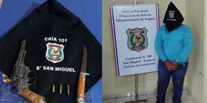 APREHENDIERON A UN HOMBRE CON ARMAS EN CAMBYRETÁ - Itapúa Noticias