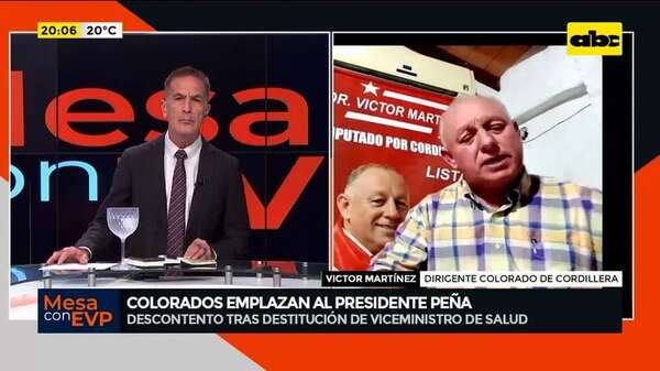 Video: colorados descontentos con Santiago Peña por destituir a viceministro - Mesa de Periodistas - ABC Color