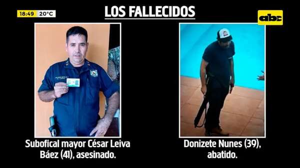 Violento enfrentamiento en Santa Rita: fueron abatidos un policía y un civil - Crimen y castigo - ABC Color