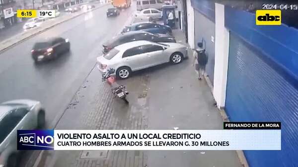 Video: Asaltan un local crediticio en Fernando - ABC Noticias - ABC Color