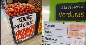 Diario HOY | Supermercados: en ‘torneo’ de quien vende más caro, grupo Vierci puntea: tomate a G. 22.000, entre otros golpes