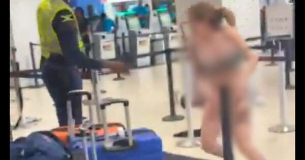 Diario HOY | Mujer drogada se desnudó  en el aeropuerto de Jamaica y exigió tener sexo